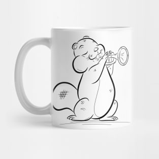 Beaver music Mug